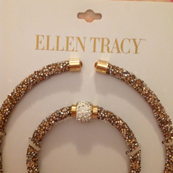 Ellen Tracy Choker & Bracelet Set (Gold) - Picture 3 of 3